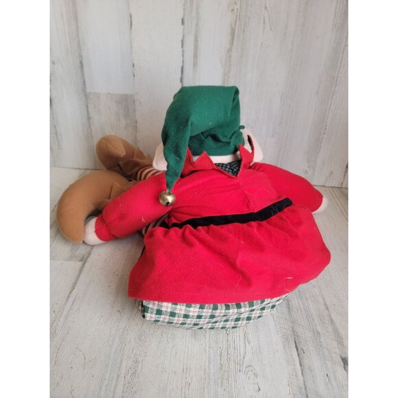 Large vintage elf weighted doll Bell home decor plush xmas - Picture 6 of 8